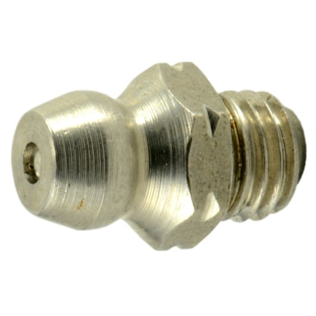 Midwest Fastener 1/4"-28 x 7/16" x 7/8" 18-8 Stainless Steel Fine Thread Straight Grease Fittings 8PK 37441